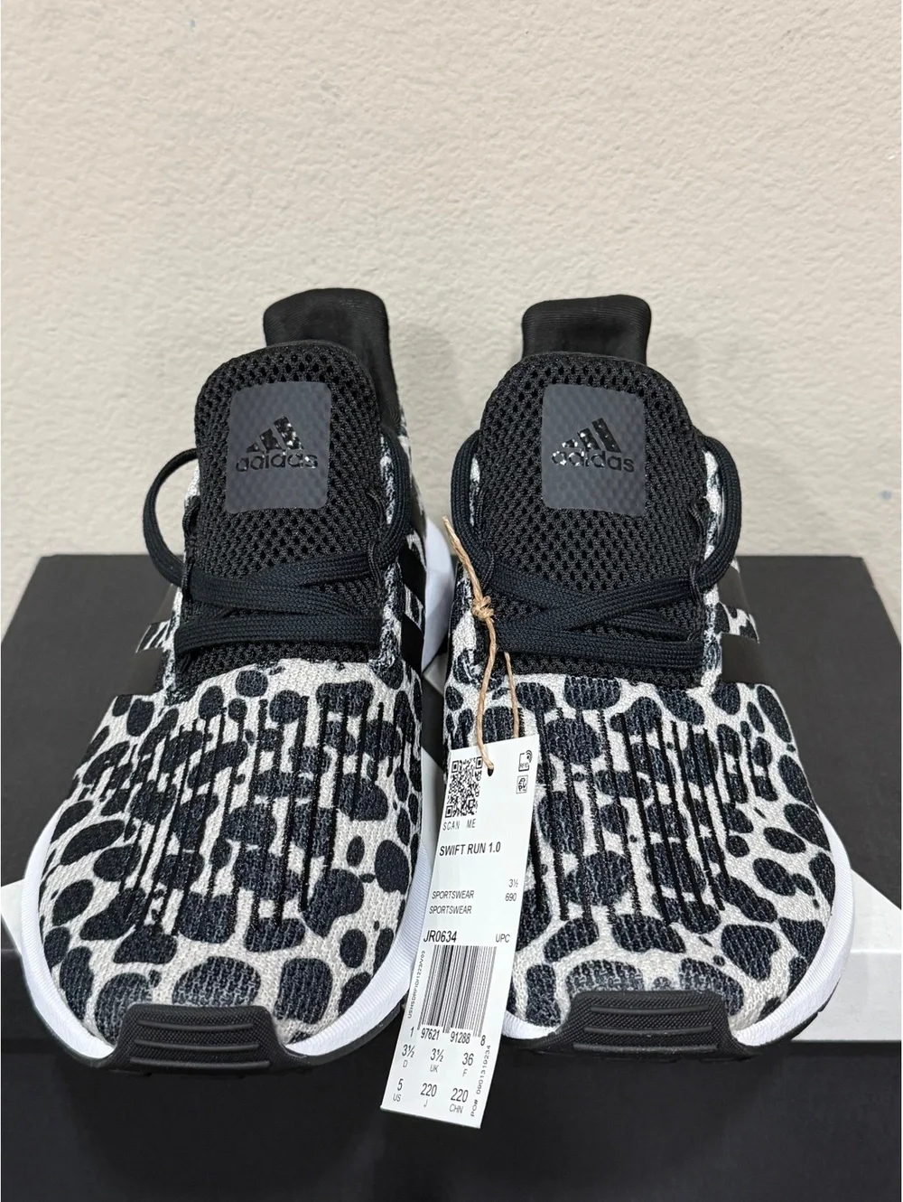 Size 5 - Adidas Women’s Swift Run 1.0 “Animal Print”